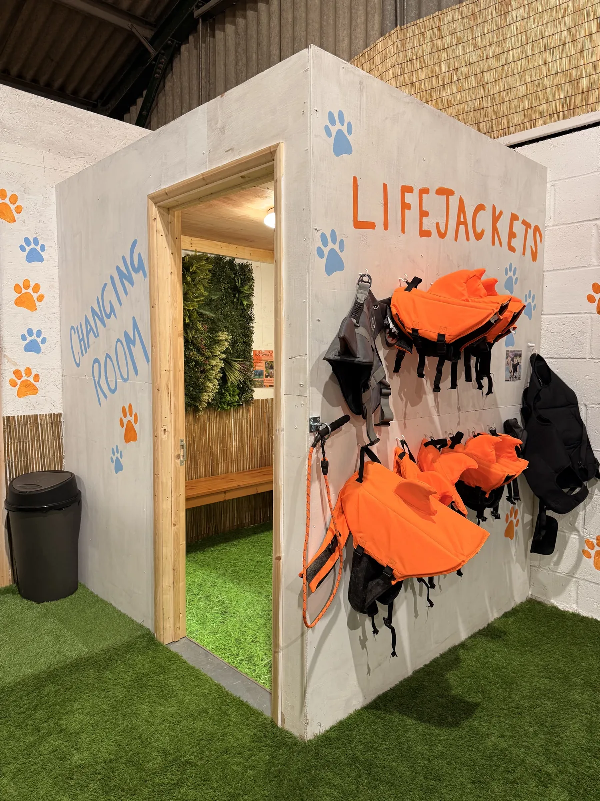 Dog enjoying the Swim Rootophia ramp